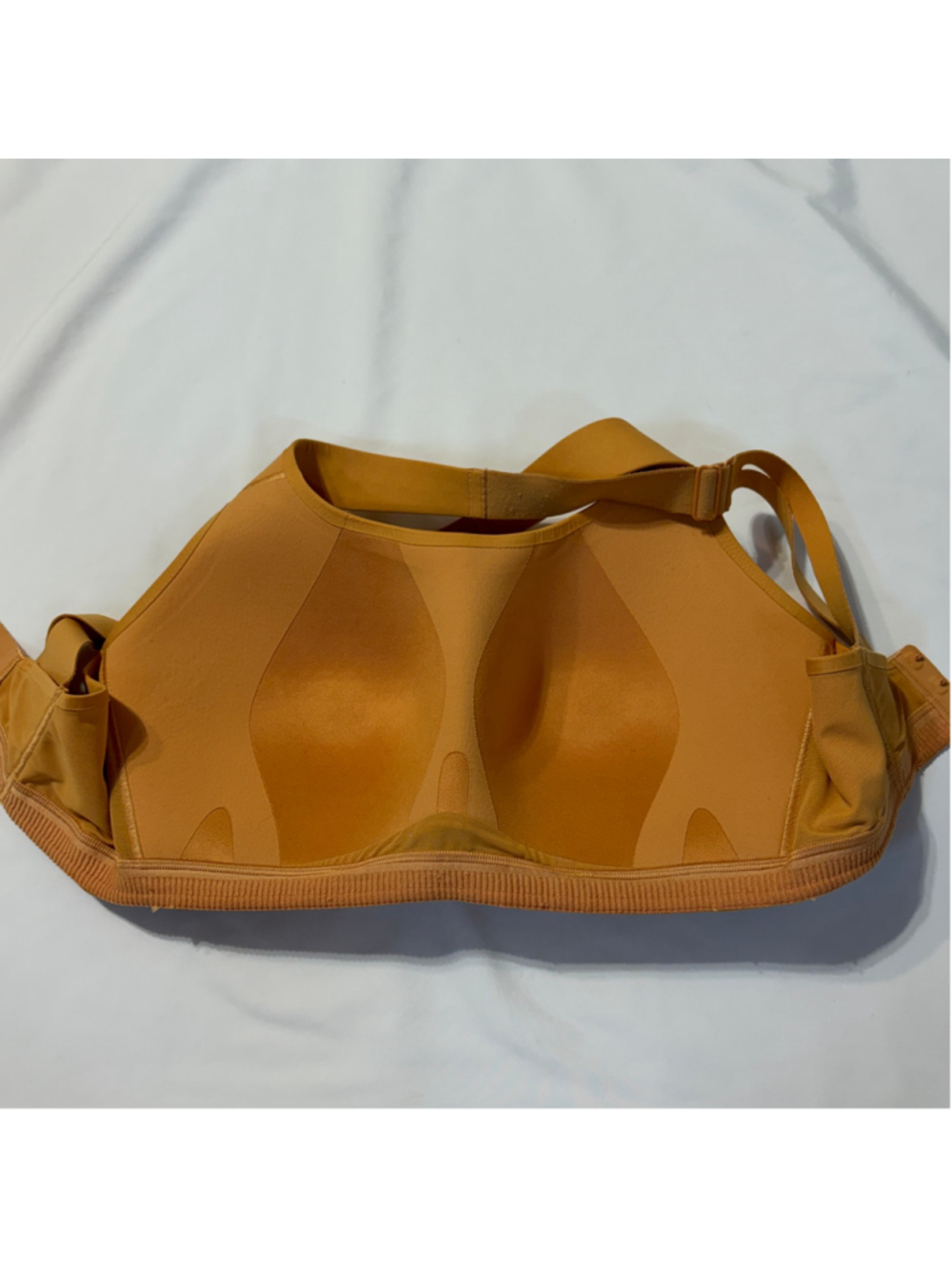Lululemon Air Support Sports Bra Women’s 36DDD Running Yellow Orange Racerback - Picture 5 of 9